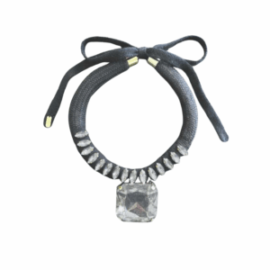 Girocollo cristalli velati e cabochon